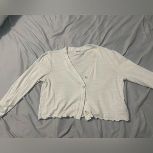 Cream Old Navy kids XL cardigan.